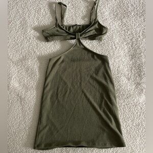 Olive Green Dress